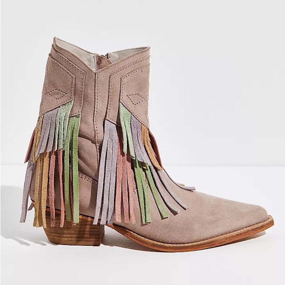 Free People Lawless Fringe Western Boots